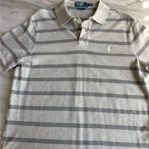 Polo by Ralph Lauren Gray Striped Men's Shirt